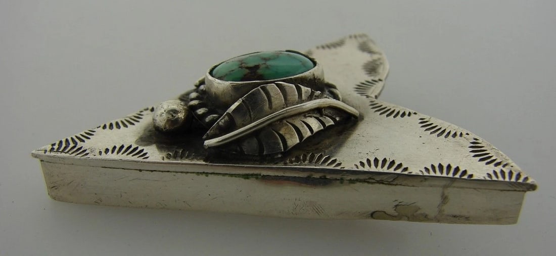 CLASSIC Silver & Turquoise Bolo Pendant - 2