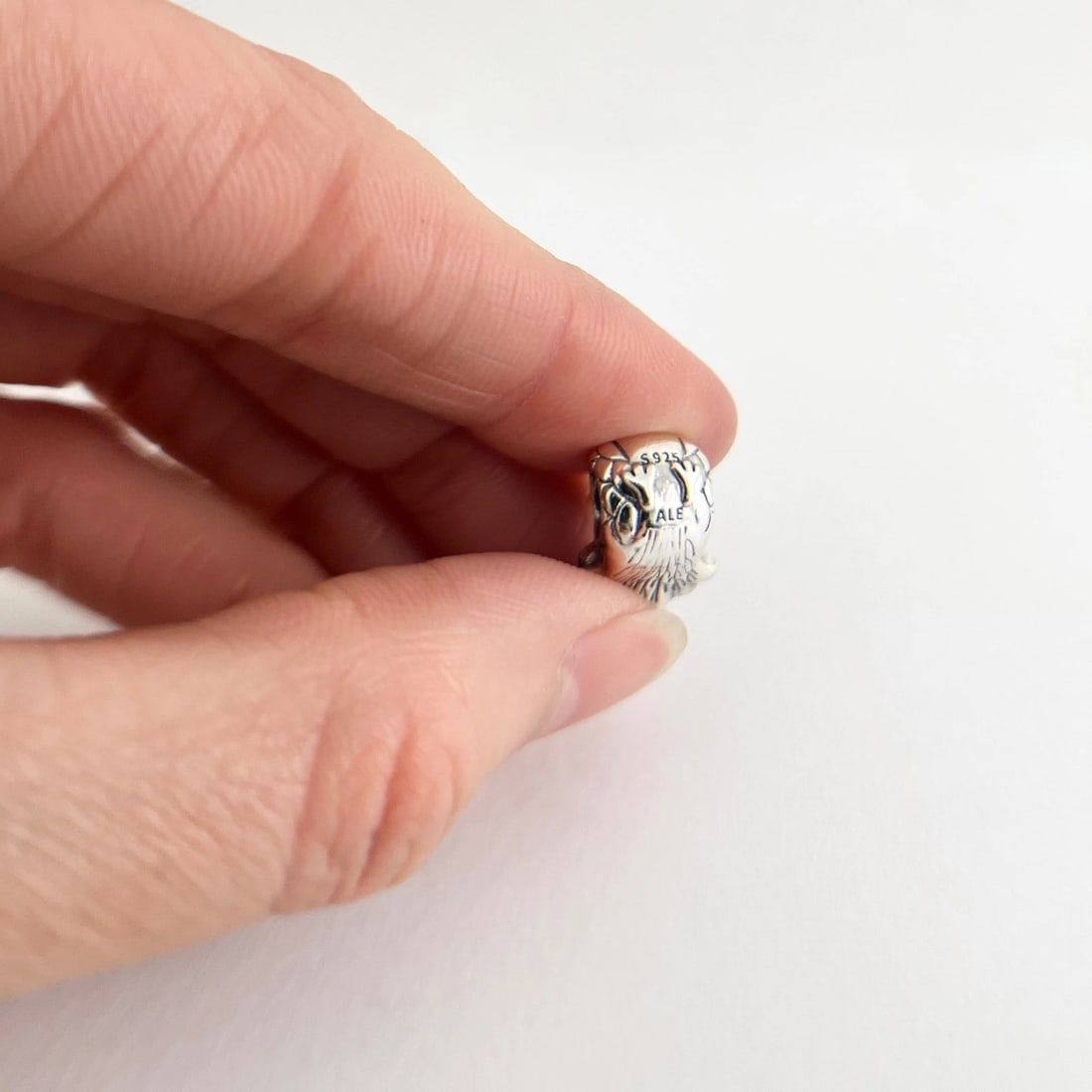 Pandora Retired Peacock Slider Bead Charm Sterling Silver, 4.22 Grams - 7