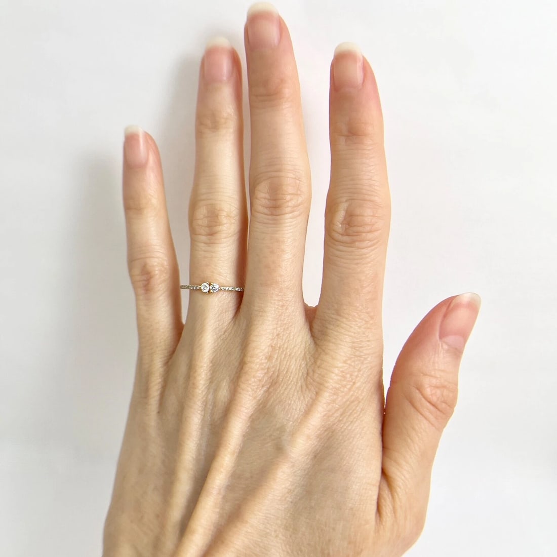 Twin Two-Stone Toi Et Moi Diamond Ring 14K Yellow Gold, .21 CTW - 5