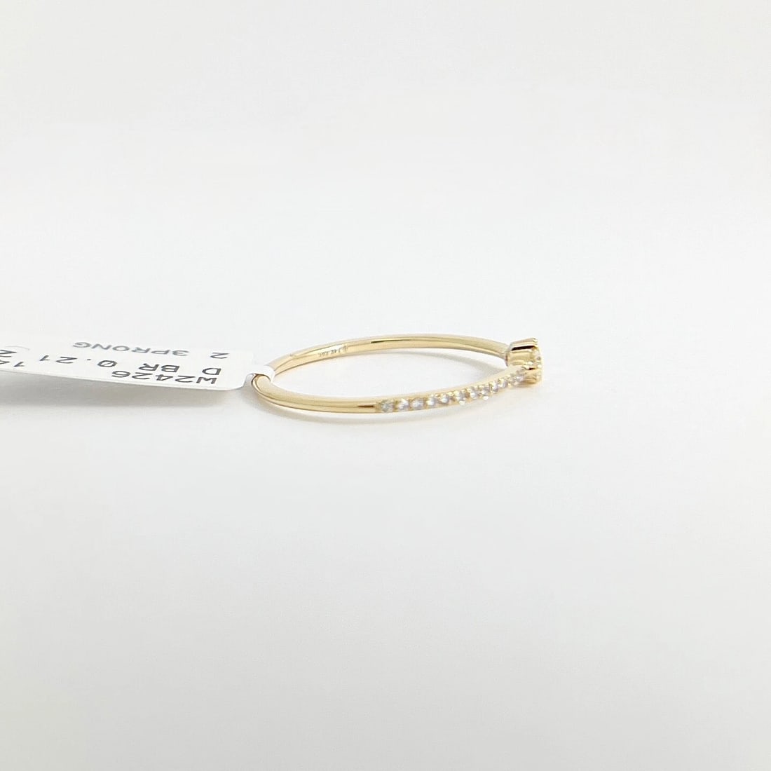 Twin Two-Stone Toi Et Moi Diamond Ring 14K Yellow Gold, .21 CTW - 8