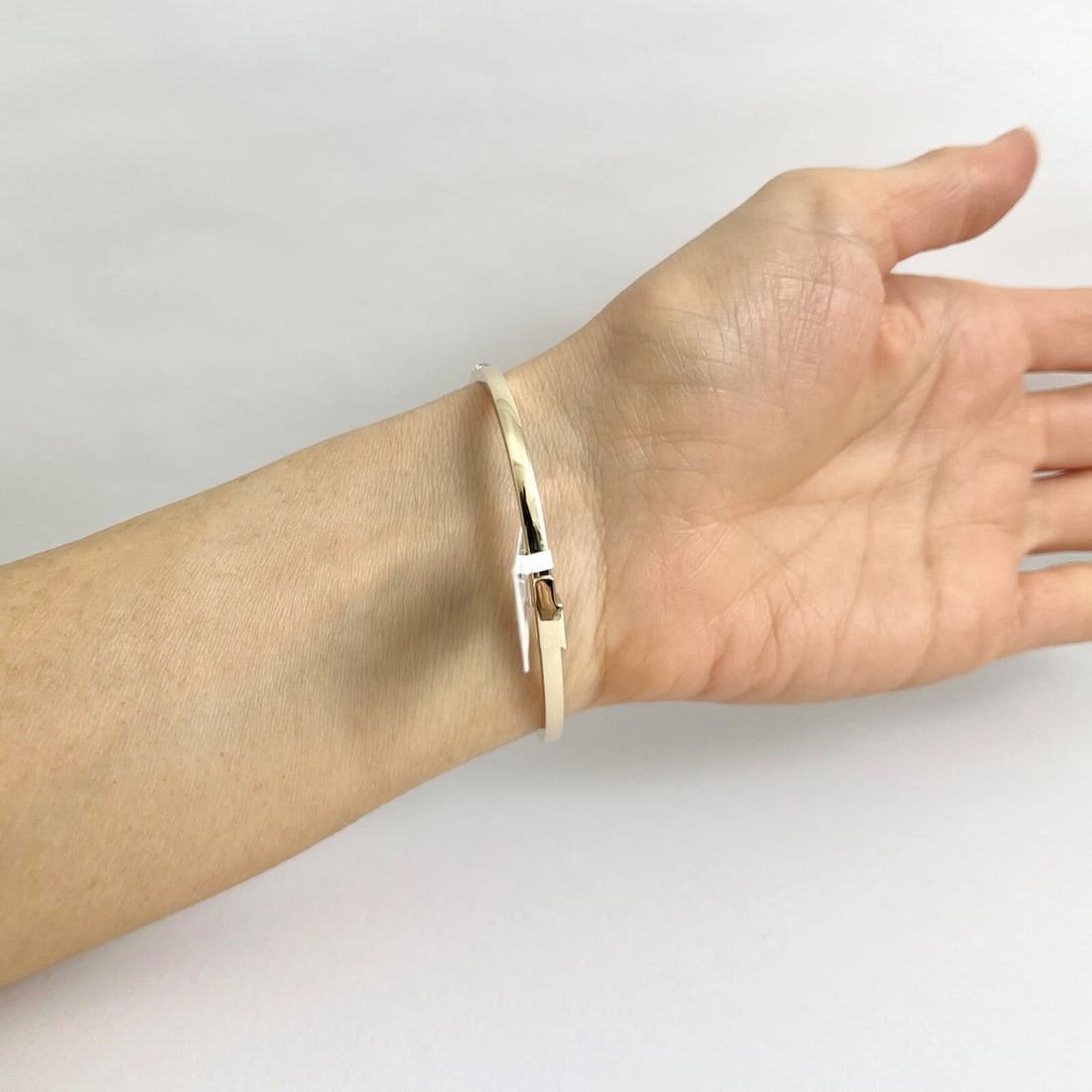 Bypass Claw Diamond Bangle Bracelet 14K Yellow Gold, 1.55 CTW - 6