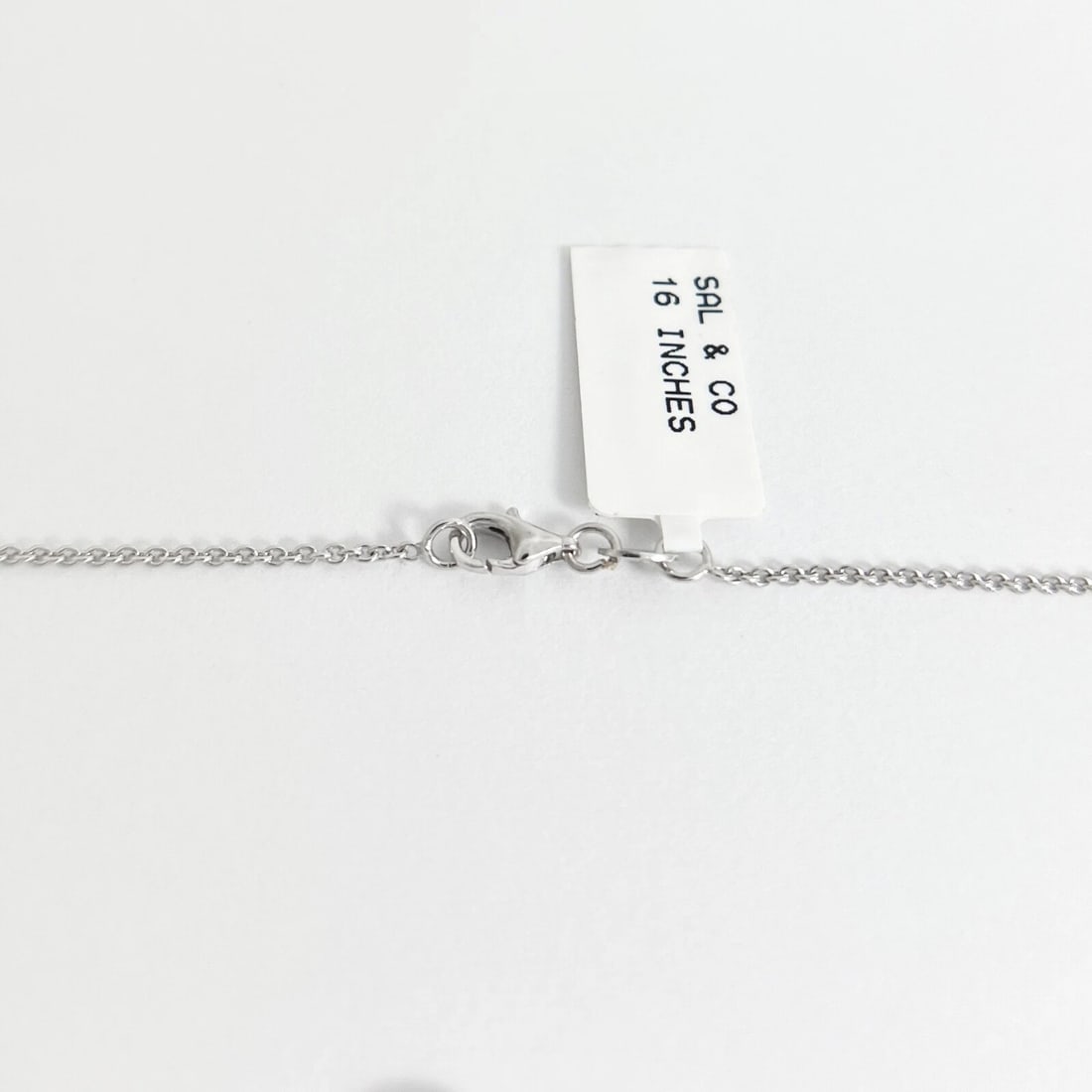 Diamond Infinity Pendant Necklace 14K White Gold, .20 CTW - 7