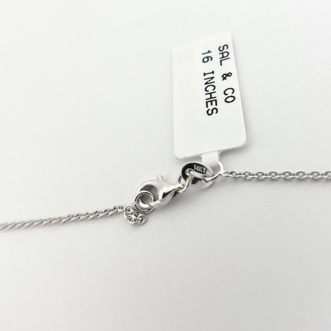 Diamond Infinity Pendant Necklace 14K White Gold, .20 CTW - 8