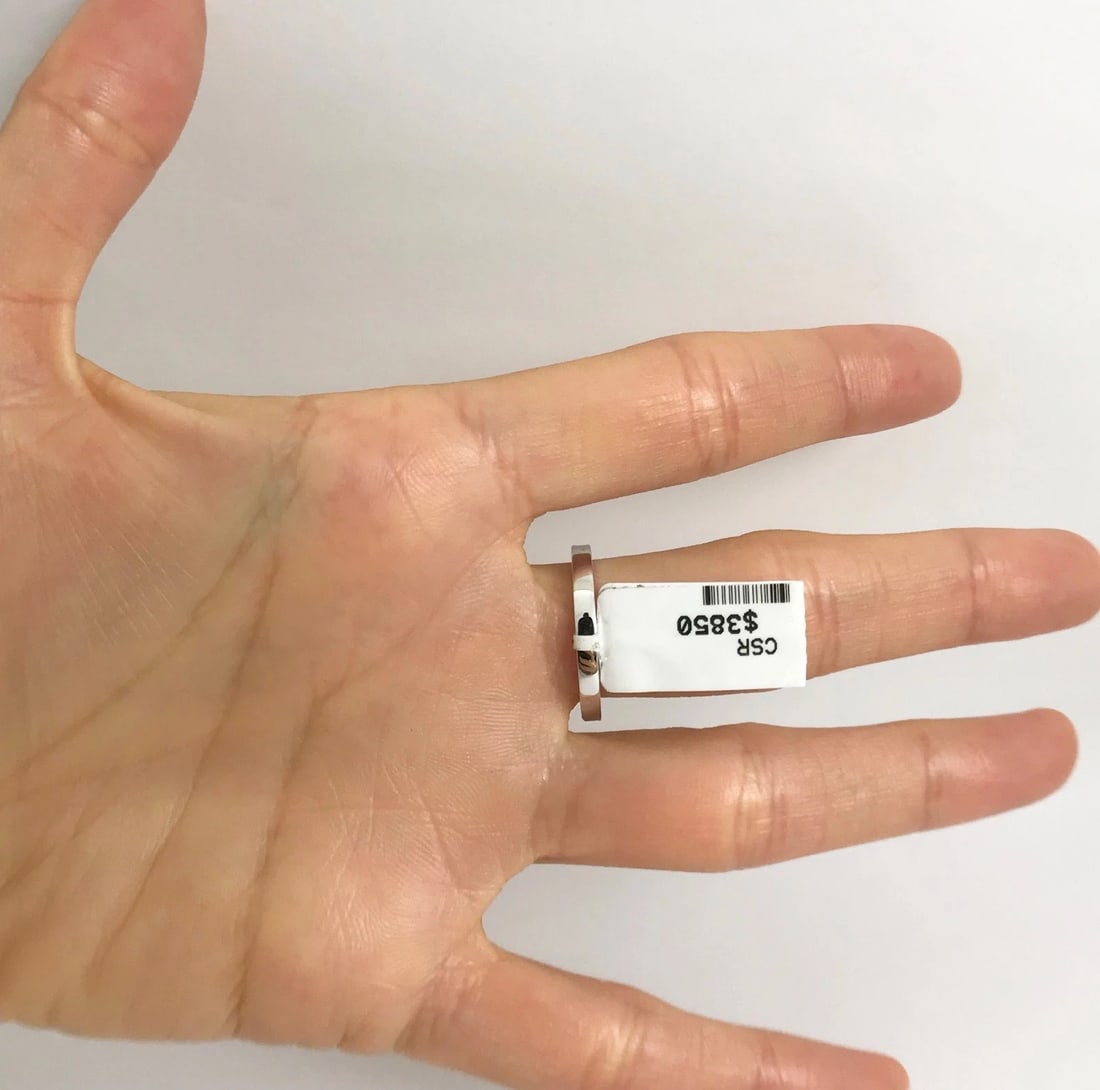 Emerald and Diamond Princess Half Eternity Band Ring in 18K White Gold, .46 CTW - 7