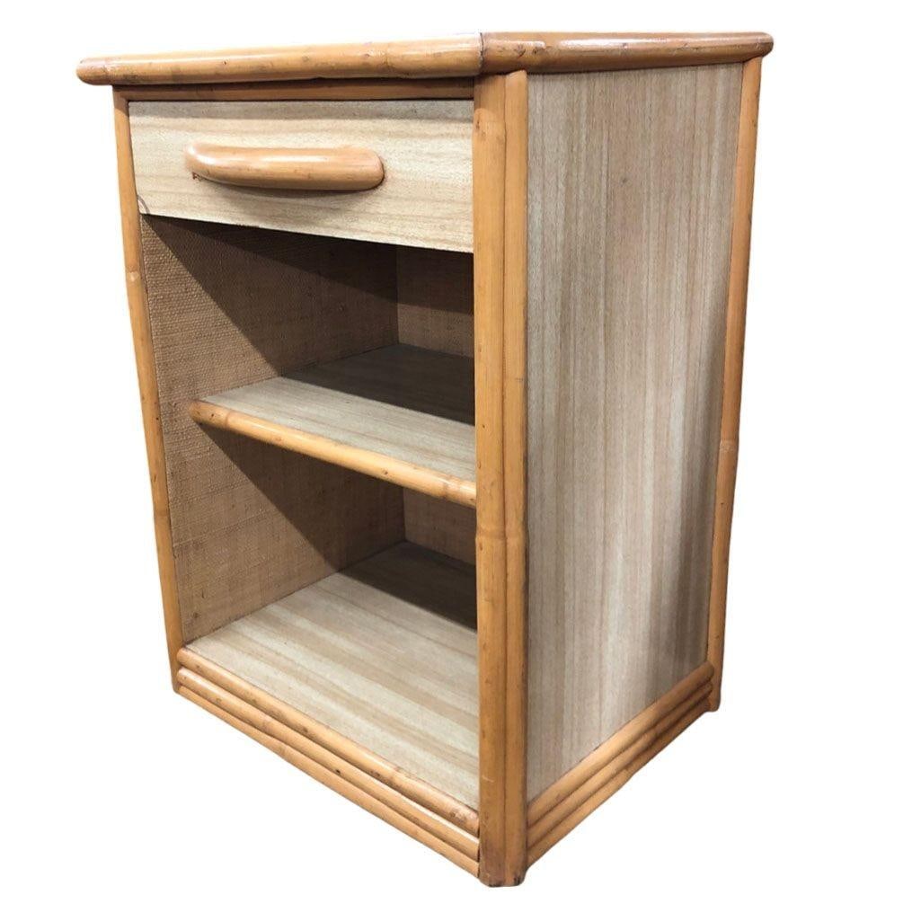 Restored Mid Century Rattan Dresser/Vanity Bedroom Set - 10