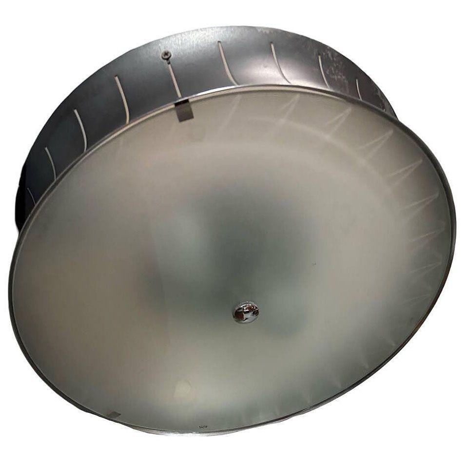 Restored Mid-Century Googie Drum Pendent Black and White Chandelier Lighting - 6