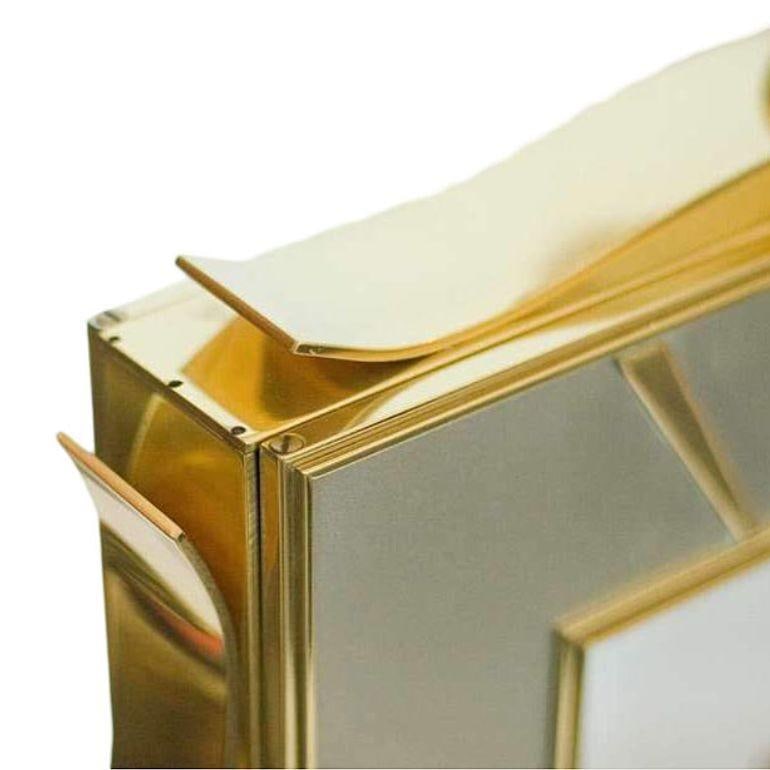 German Mid-Century Brass Mantel Clock by Kieninger & Obergfell - 4