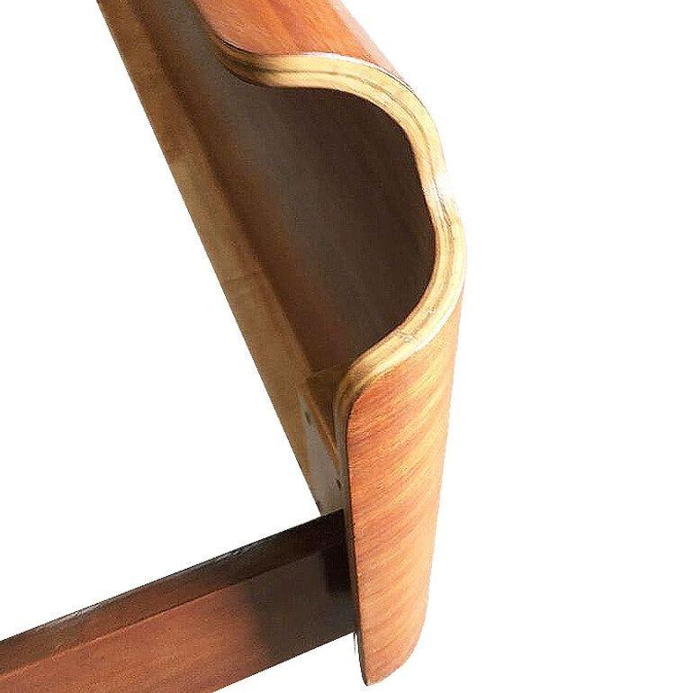 Mid Century Herman Miller DCW Style Molded Mahogany Plywood Full Size Bed Frame - 6