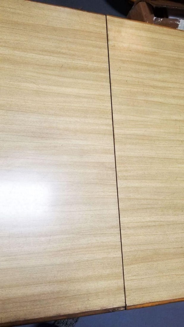 Restored 4-Strand Legs Rattan Dining Table w/ Formica Top - 6