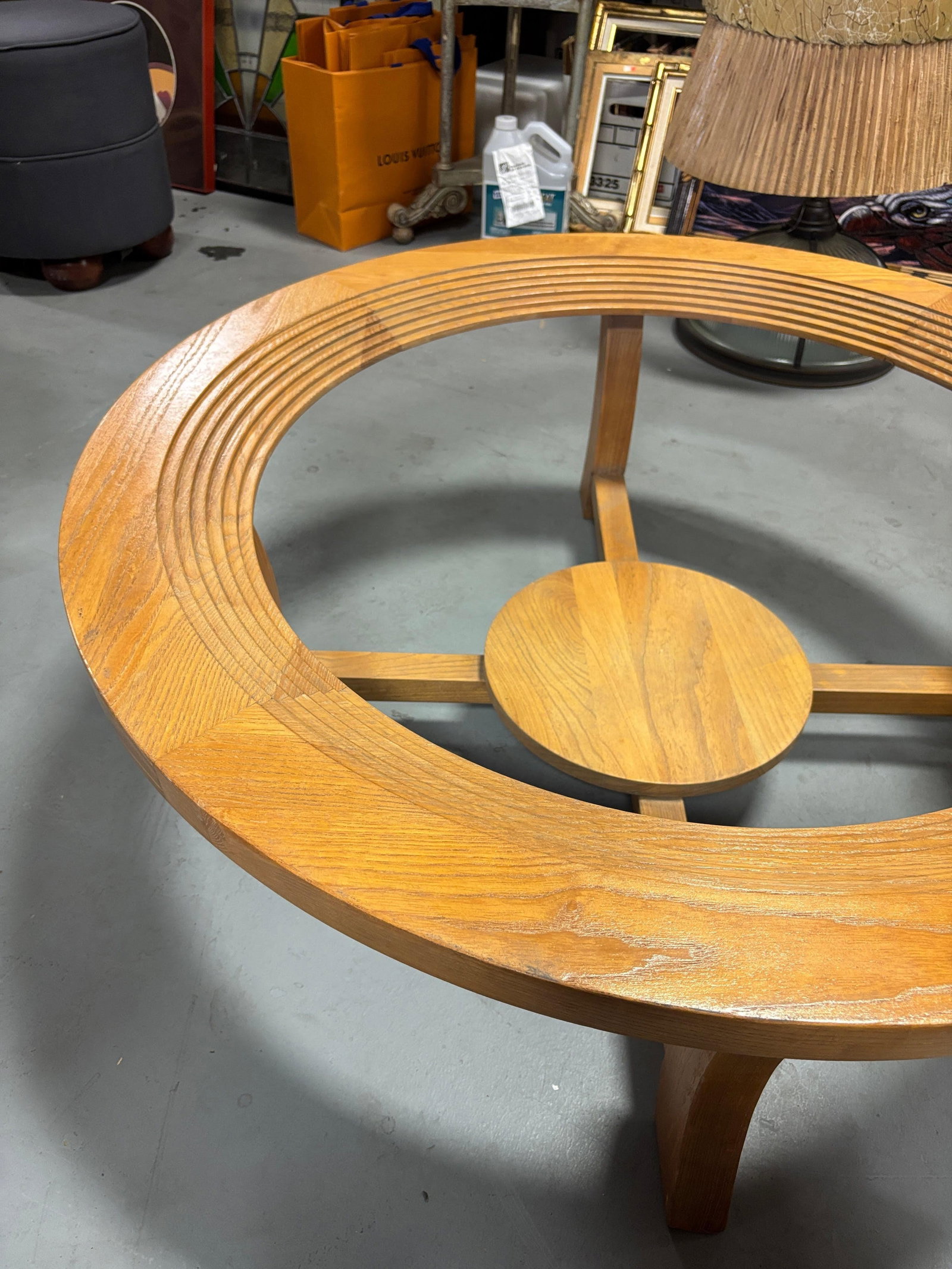 Paul Frankl Oak Stepped Cerused Coffee Table for Brown Saltman - 6