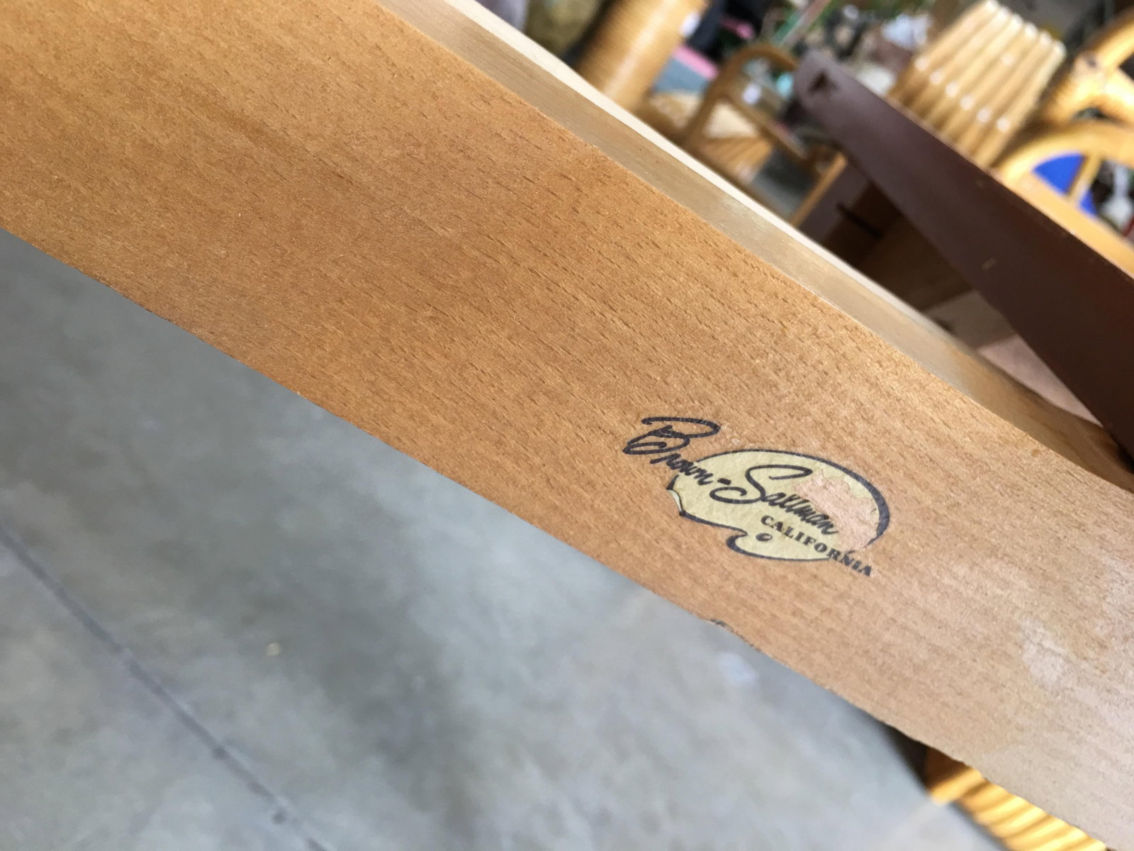 Brown Saltman Mahogany Extendable Dining Table by John Keal - 4