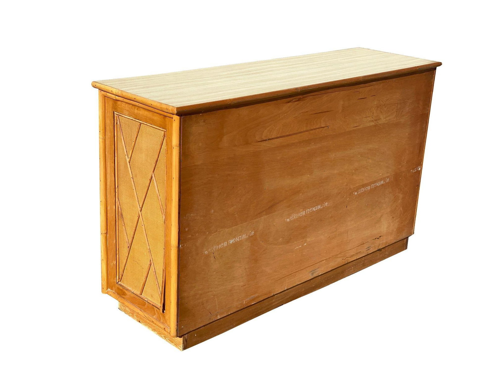 Restored Mid-century Rattan & Wicker Dresser by Mengel Furniture - 2