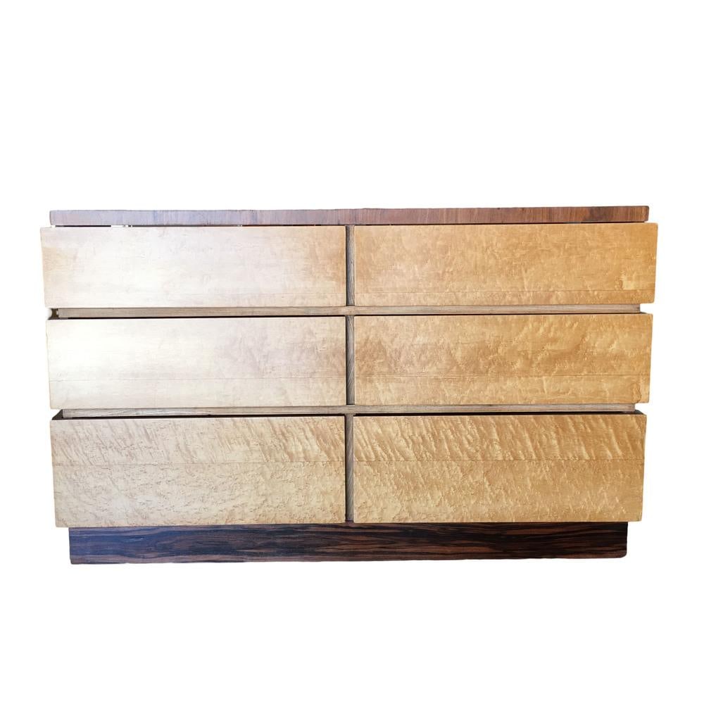 Eliel Saarinen Inspired Streamline Moderne 6-Drawer Dresser - 2
