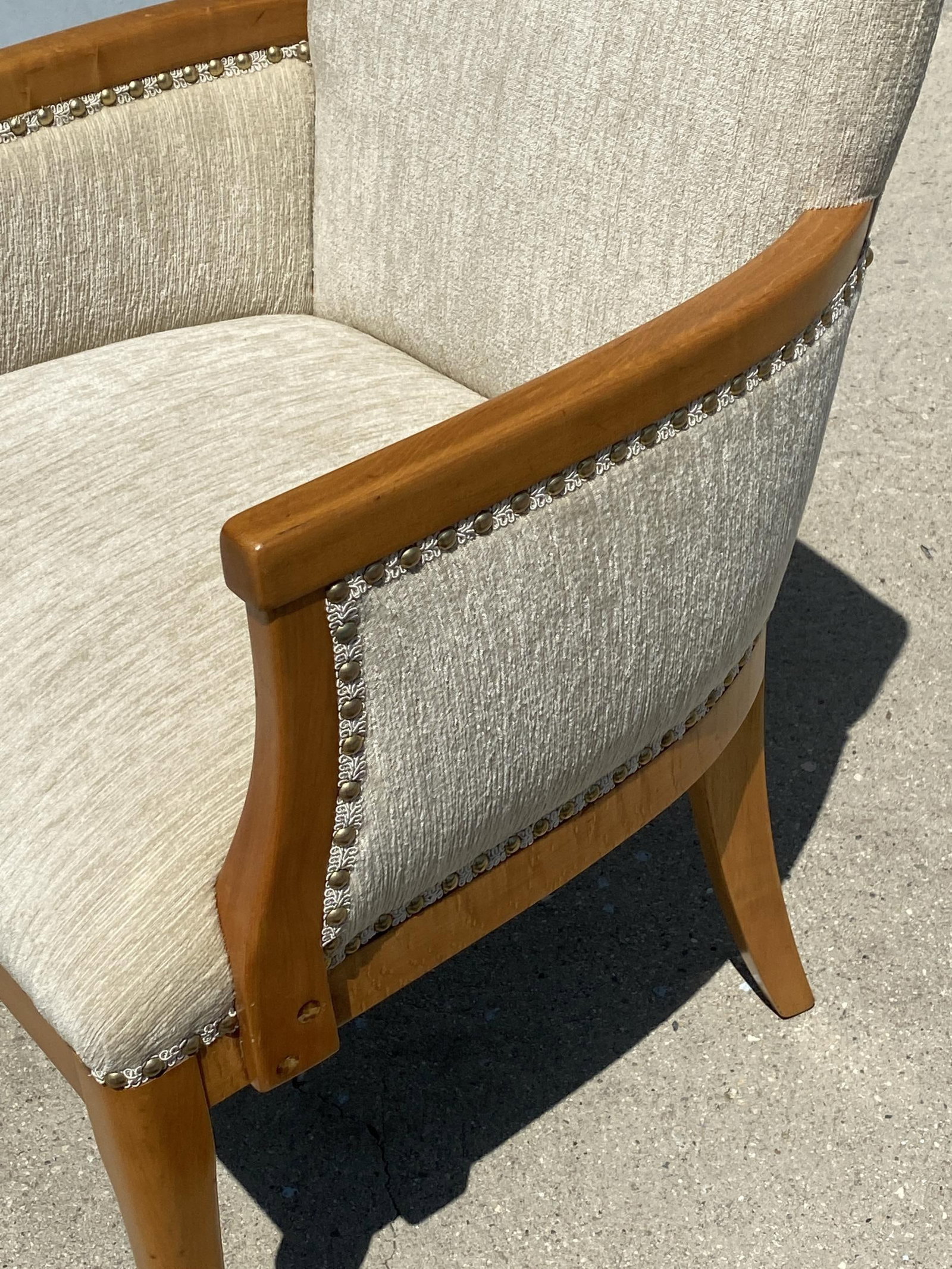 High Style Mid Century Reading Chair w/ Ottoman by Heywood Wakefield - 11