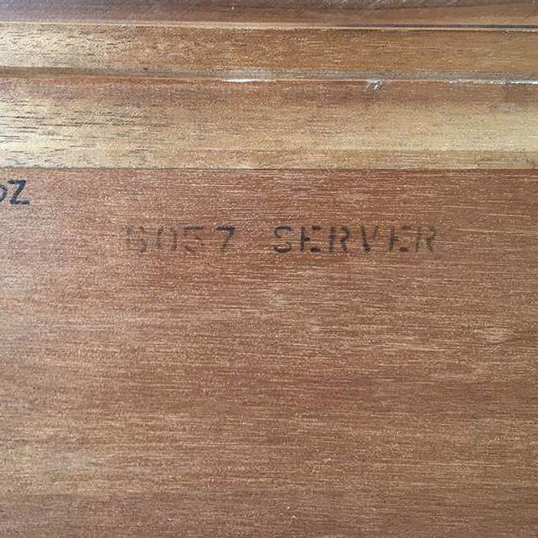 Mid-century 6057 Server Mahogany Sideboard Cabinet, John Keal for Brown Saltman - 6