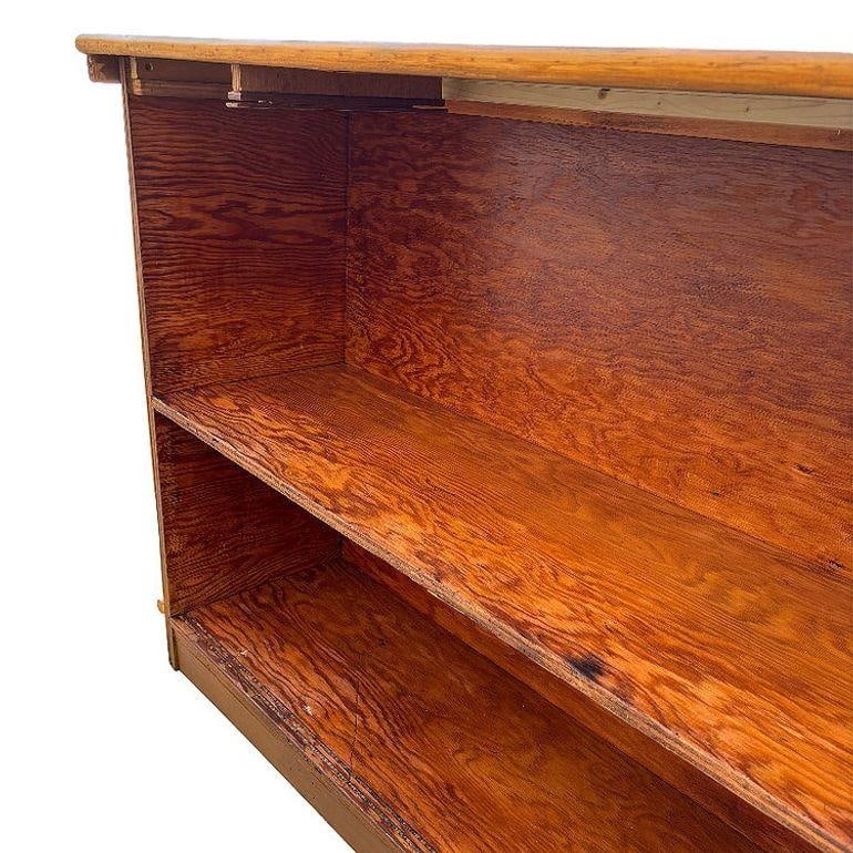 Restored Mid-century Rattan & Mahogany Bar w/ Foot Rest - 17