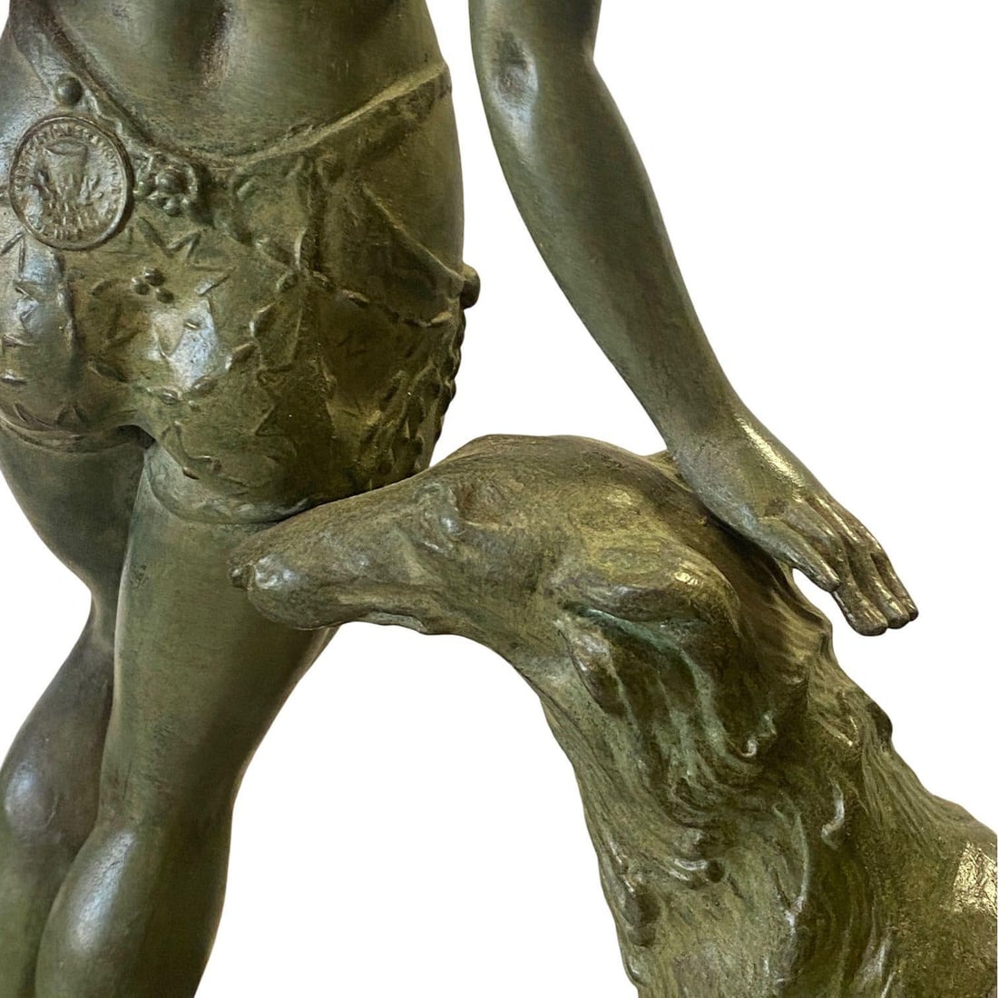 Art Deco Light-up Flapper Bronze Patina Sculpture by Enrique Molins-Balleste - 4