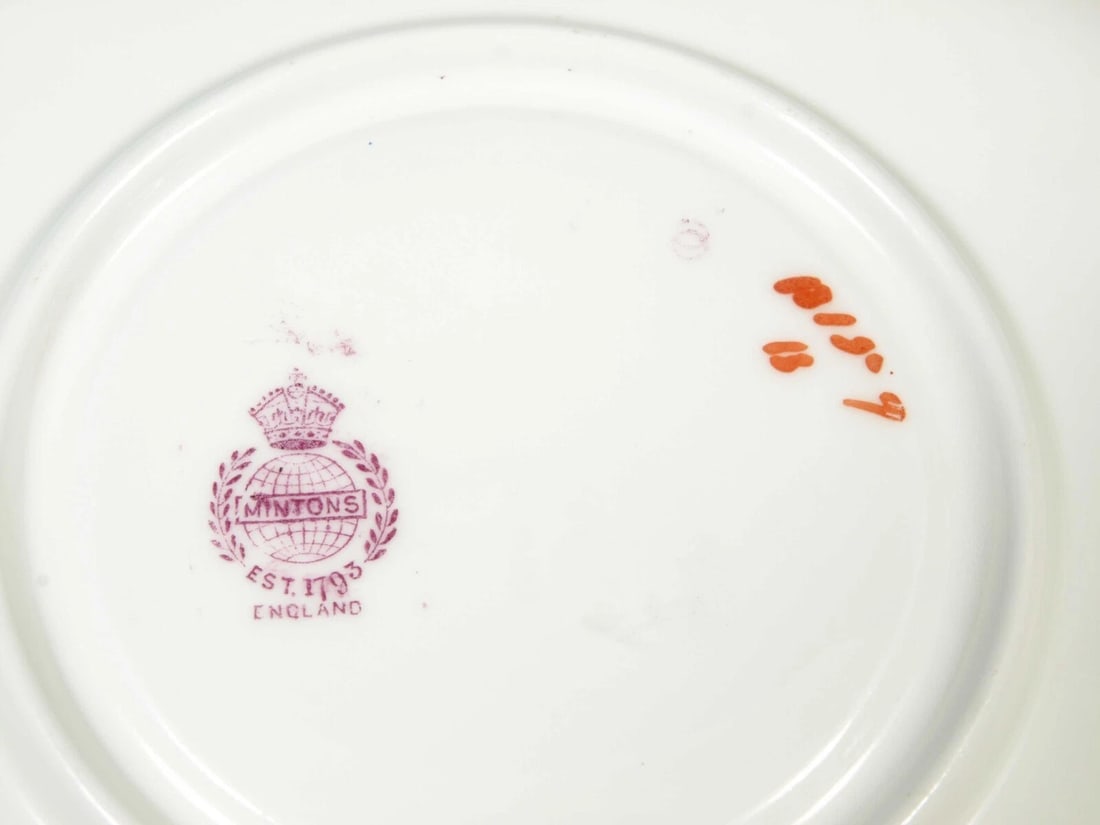 MINTON B157 ANTIQUE Older Coffee Tea cup Saucer Set Floral Imari - 5