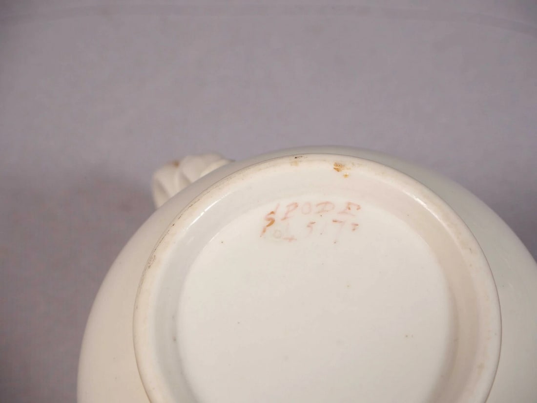 Antique 1813 - 1830 Copeland Spode Coffee Tea Cup Mug Espresso Green England - 4