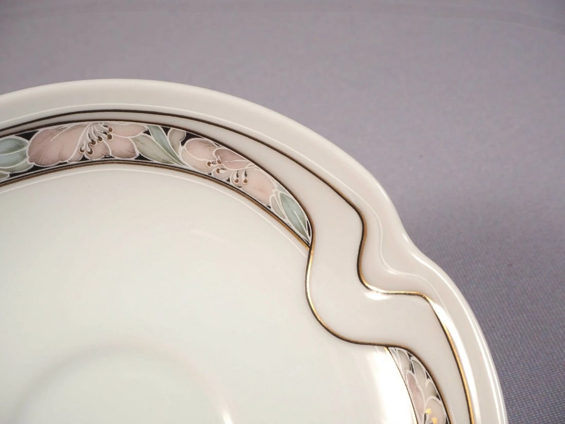 Super Rare Kaiser Tivoli Domino West Germany Coffee Espresso Tea cup Saucer Set - 3