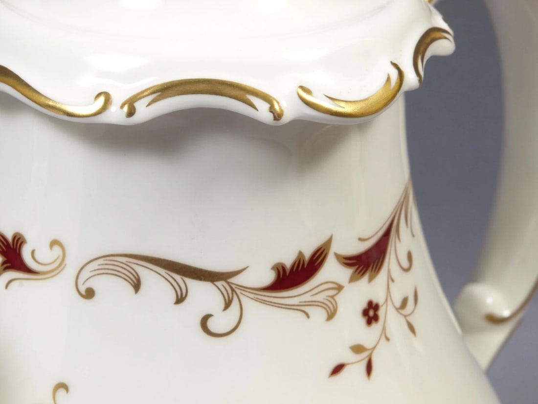 ROYAL DOULTON STRASBOURG Tall Large Coffee Tea Pot Teapot H4958 England - 2