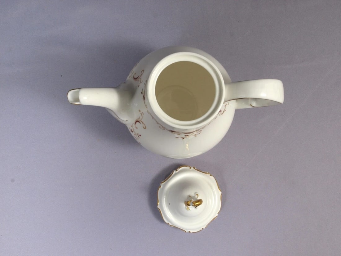 ROYAL DOULTON STRASBOURG Tall Large Coffee Tea Pot Teapot H4958 England - 3