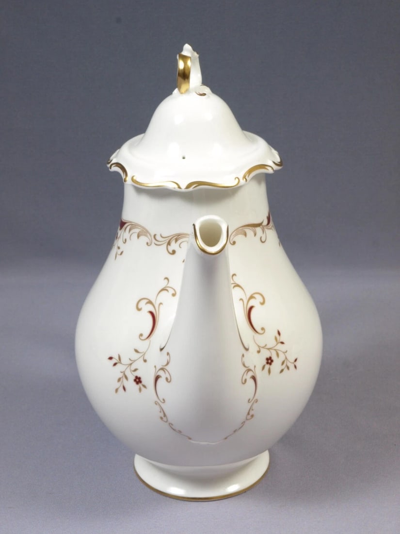 ROYAL DOULTON STRASBOURG Tall Large Coffee Tea Pot Teapot H4958 England - 5