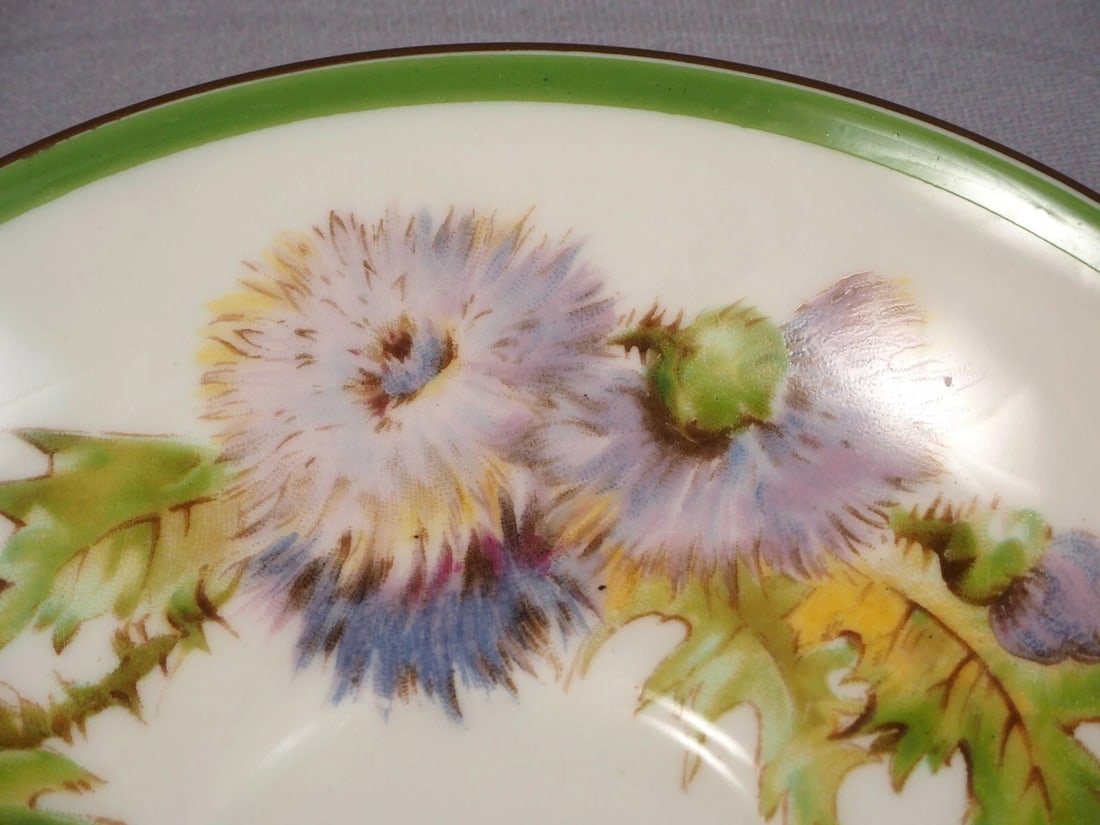Royal Doulton Glamis Thistle Coffee Tea Cup Saucer Bone China SIGNED Vintage - 4