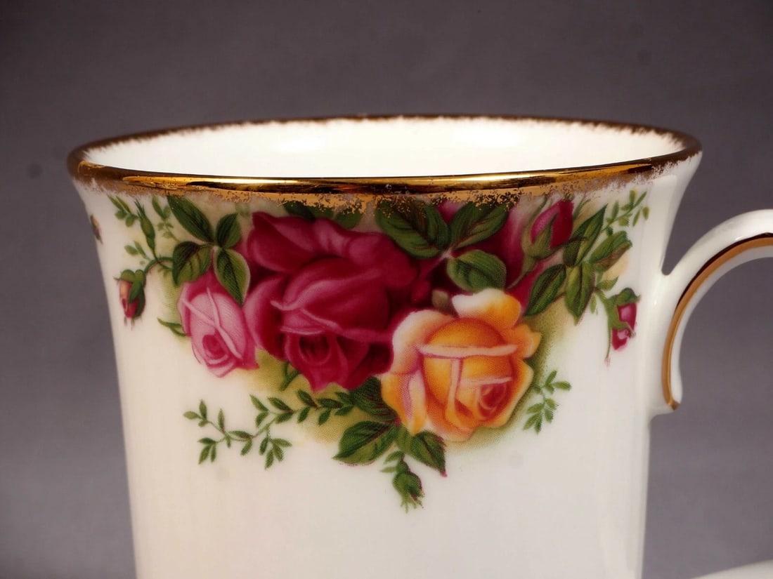 Royal Albert Old Country Roses TALL COFFEE TEA MUG England Second Edition - 2