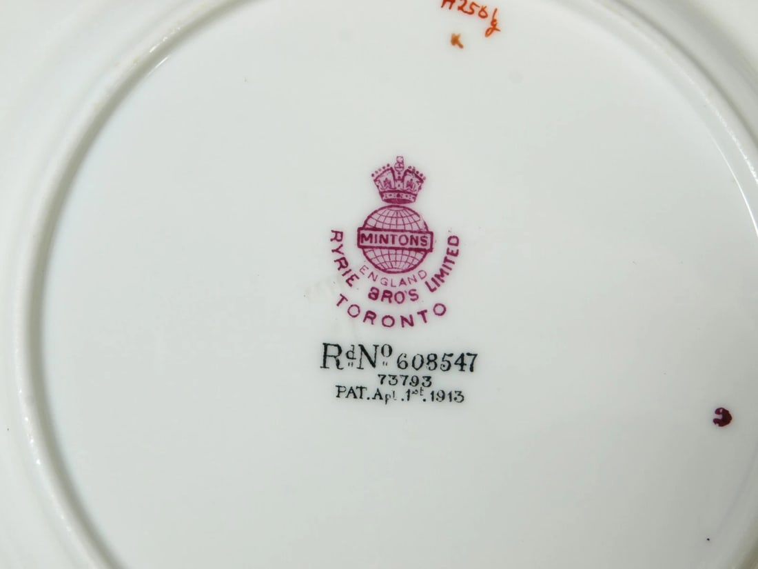 Antique Minton Adam H2581 Cofee Tea Cup Saucer Set LARGE Neoclassical 1913 - 7