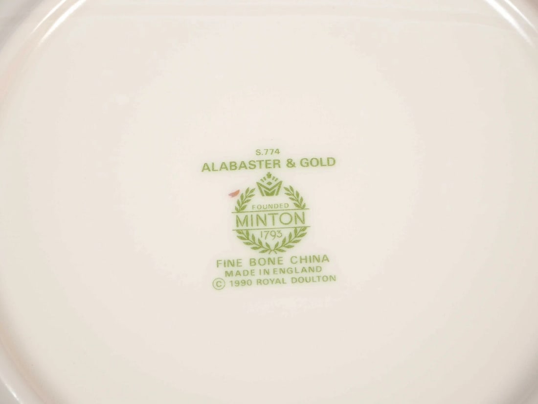 Minton ALABASTER England Coffee Tea Cups Sugar Teapot S774 - 11