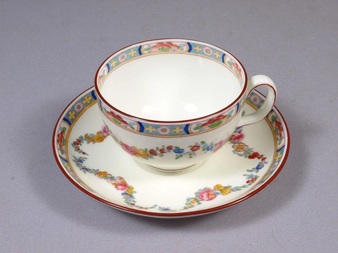 Minton Rose A4807 Older England Coffee Tea pot Creamer Sugar Cup Trivet Antique - 6