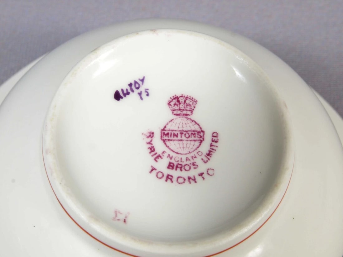 Minton Rose A4807 Older England Coffee Tea pot Creamer Sugar Cup Trivet Antique - 8