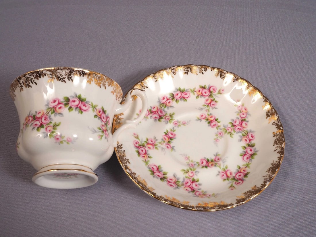 Royal Albert DIMITY Rose Coffee Tea Set Cup Saucer Set England - 2