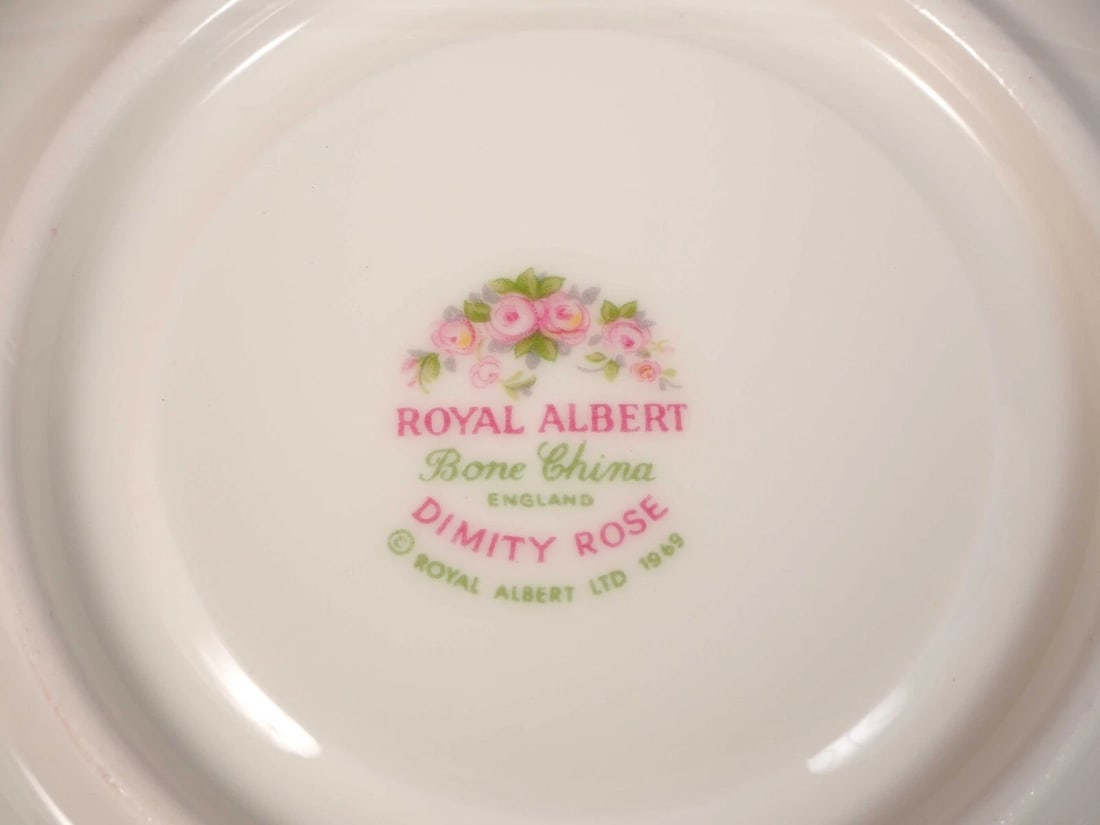 Royal Albert DIMITY Rose Coffee Tea Set Cup Saucer Set England - 4