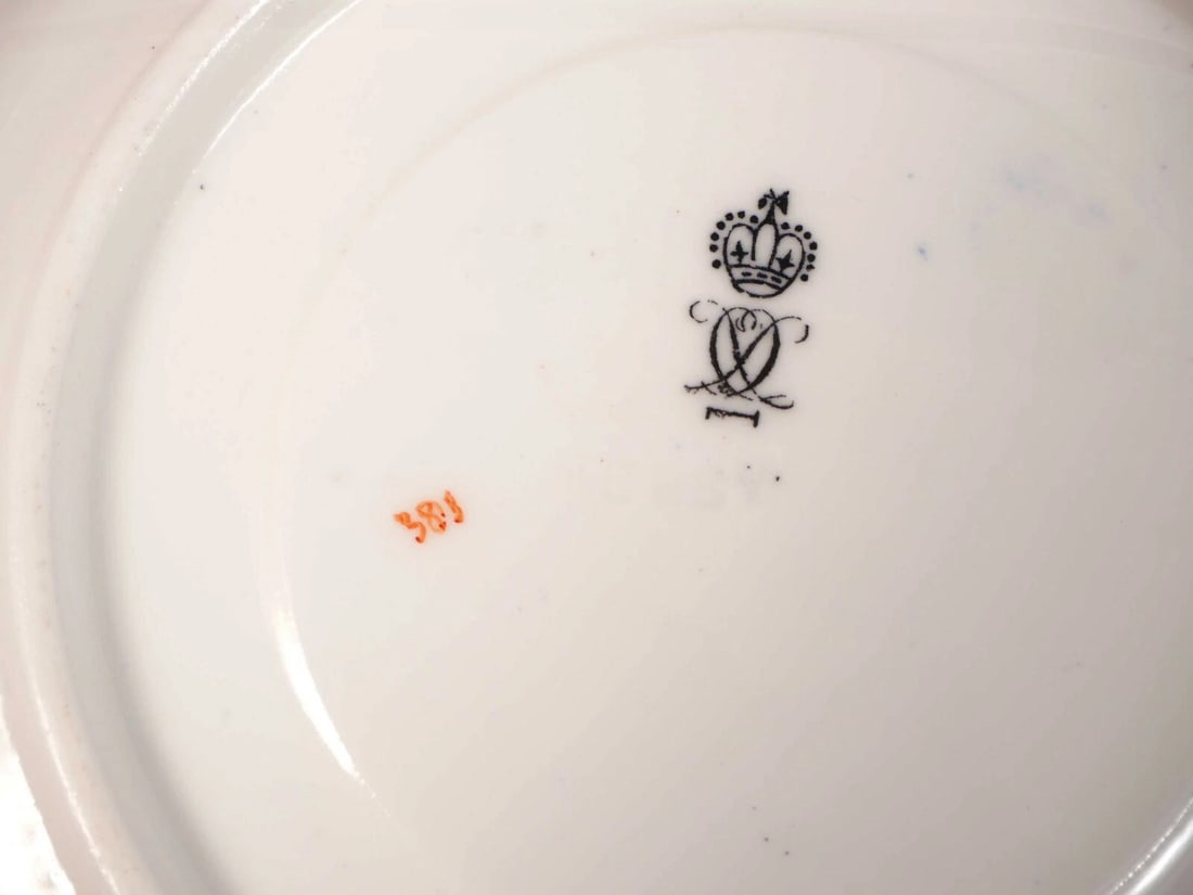 ROYAL CROWN DERBY KINGS IMARI Coffee Espresso cup Saucer set 1882 England #383 - 5