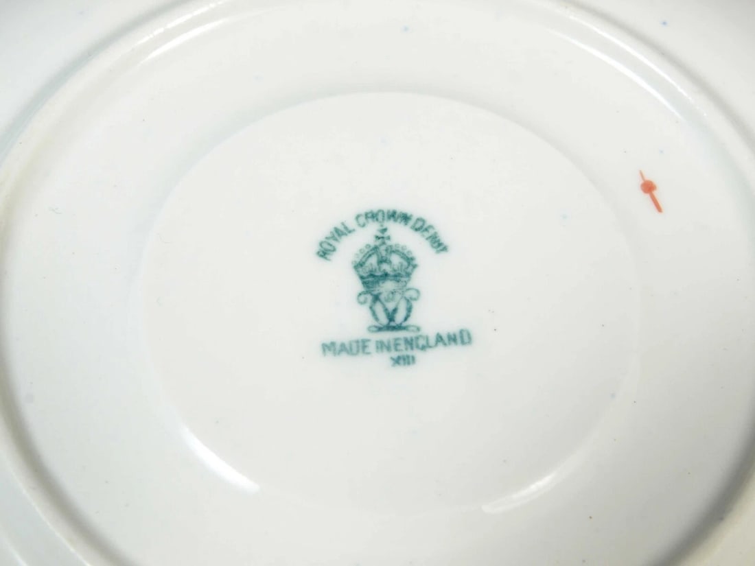 Royal Crown Derby Blue Mikado Coffee Tea Cup Saucer Bone china Larger Unusual - 4