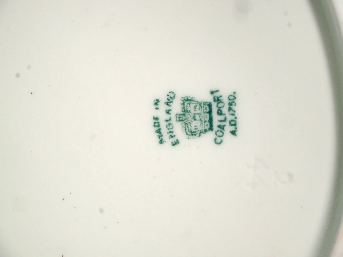 Coalport Indian Tree Scalloped Coffee Tea CUP Saucer England Multi color Large - 7