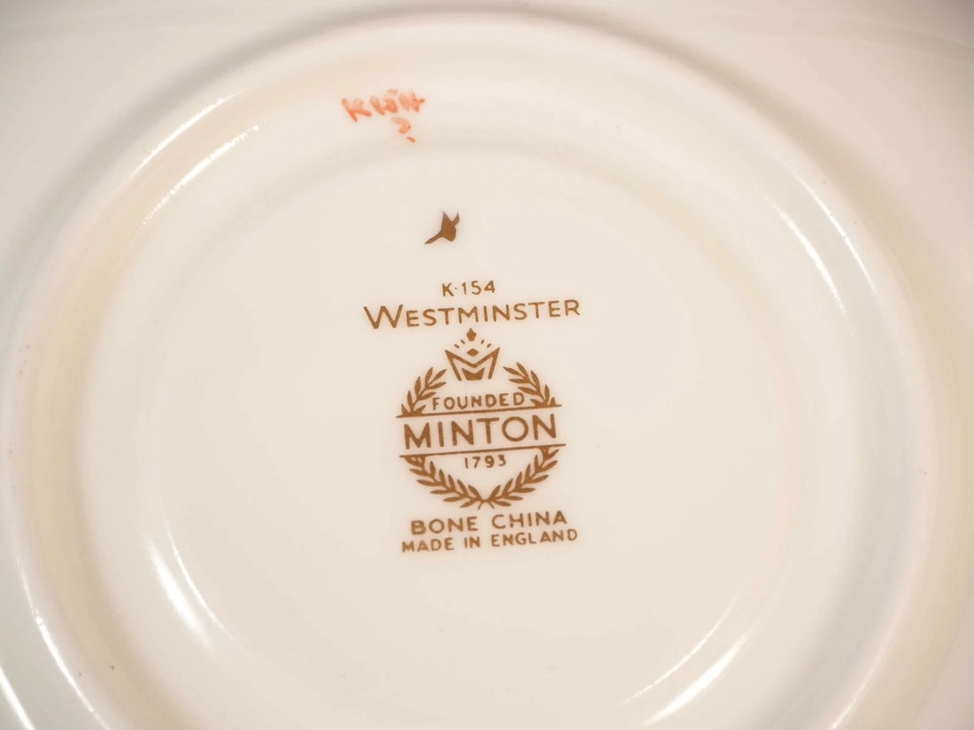 Minton WESTMINSTER K154 GOLD Encrusted Demitasse Coffee Espresso Cup England - 5