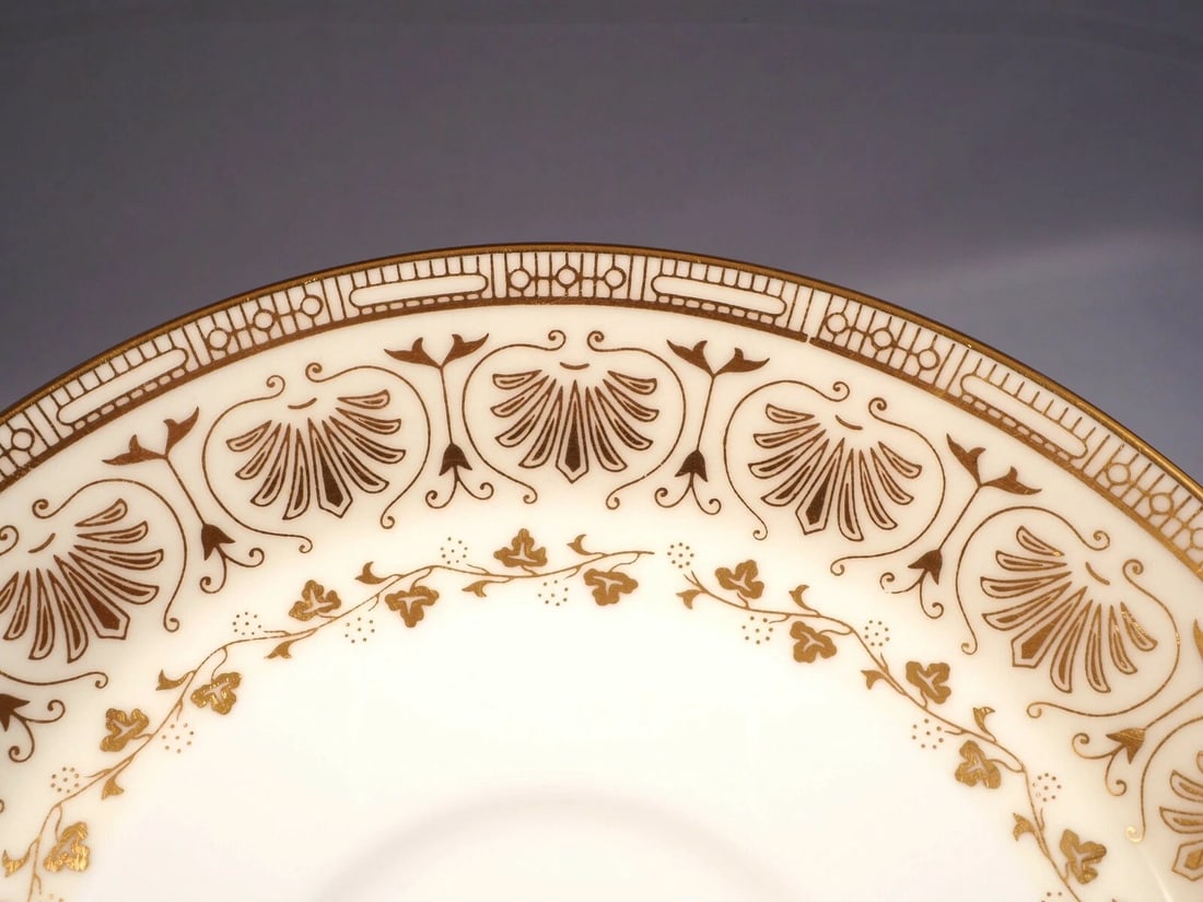 Minton Jubilee Coffee Tea Cup Saucer set EXCELLENT England GOLD - 3