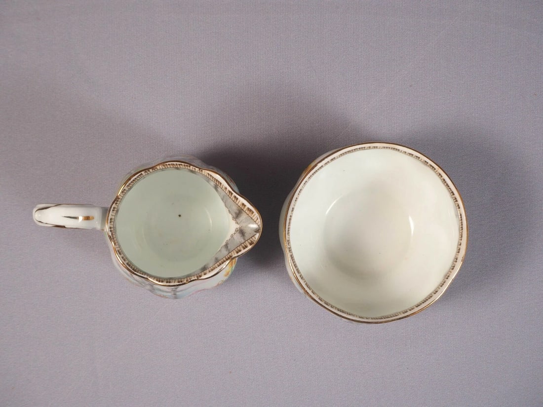 Royal Albert Silver Birch Cream Milk Creamer Jug Sugar Bowl Bone China England - 2