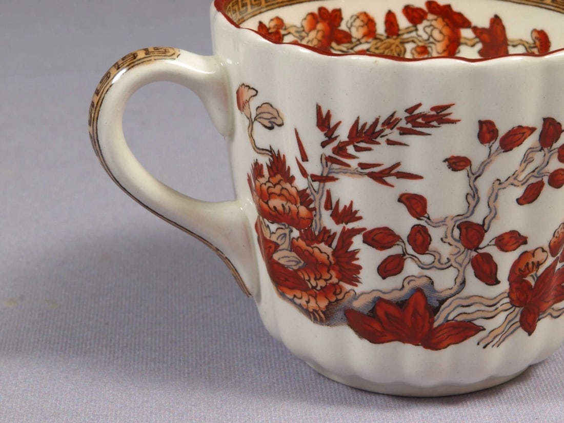 Copeland Spode Indian Tree Rust Orange Coffee Tea Cup ONLY Mug England - 3