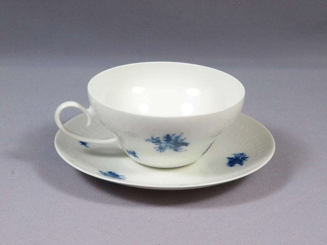Vintage ROSENTHAL Bjorn RHAPSODY Romance Coffee Tea Cup Saucer Set Blue Germany (1 of 5)