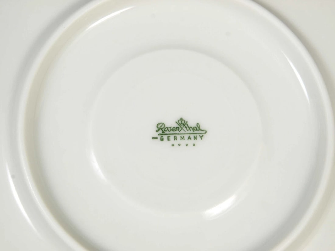 Vintage ROSENTHAL Bjorn RHAPSODY Romance Coffee Tea Cup Saucer Set Blue Germany - 5