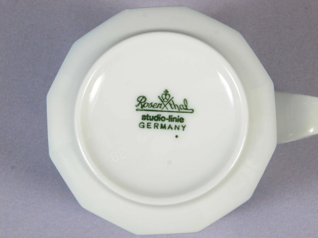 ROSENTHAL CORINTH Blue Coffee Espresso Cup Mug Tapio Wirkkala Vintage - 4