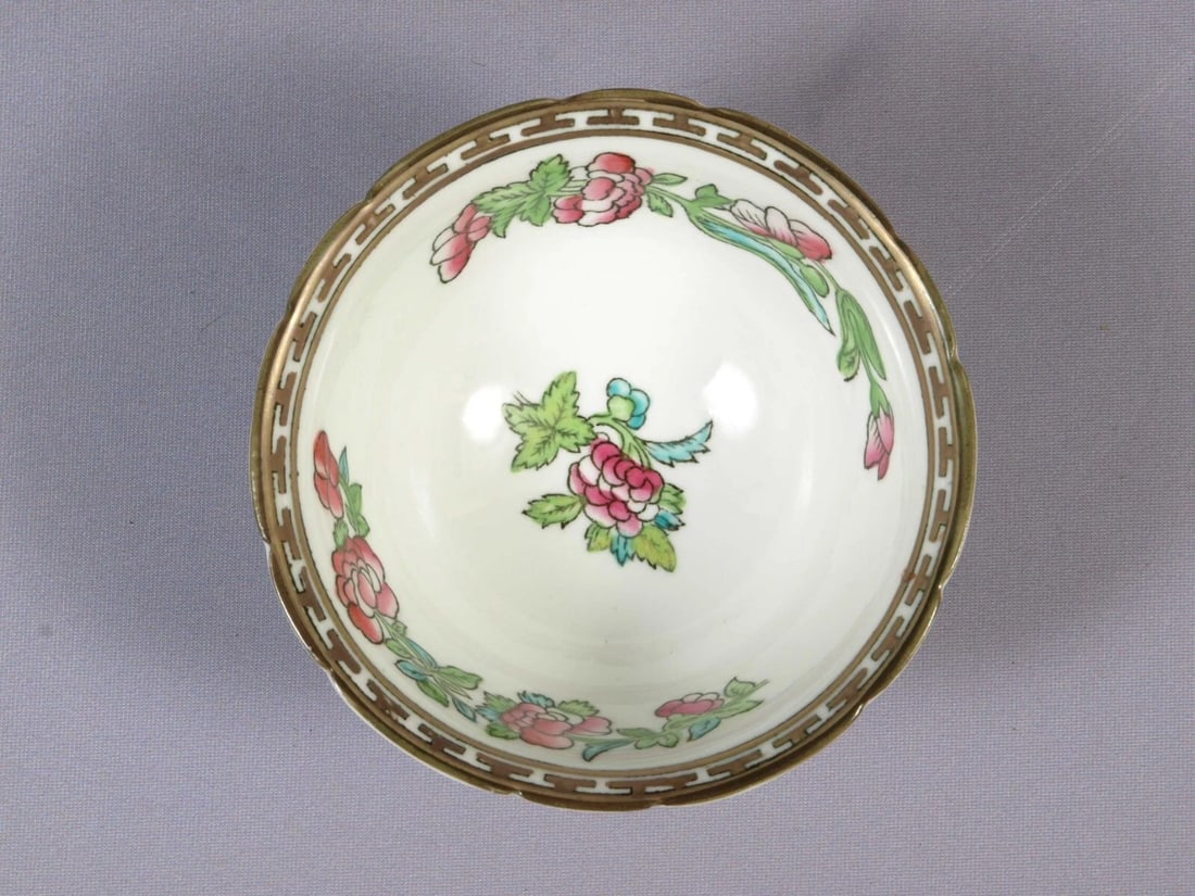 Coalport Indian Tree Open Sugar Bowl Only England Green Mark - 2