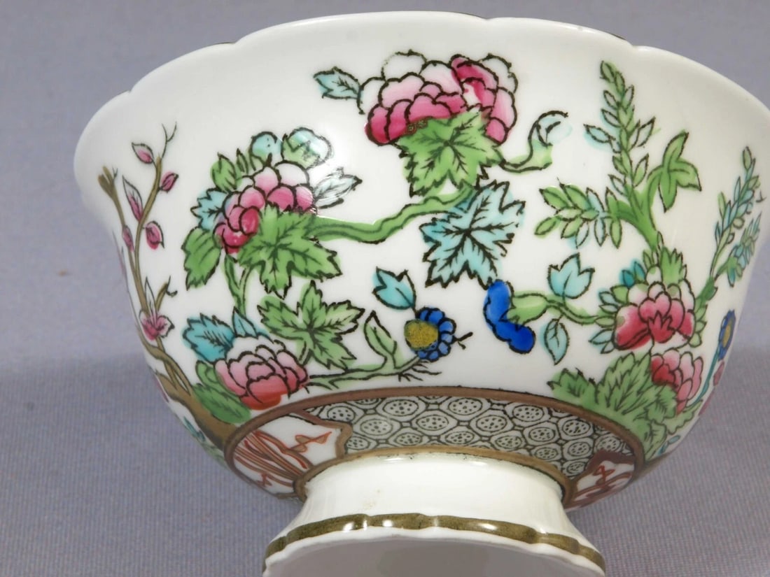 Coalport Indian Tree Open Sugar Bowl Only England Green Mark - 3