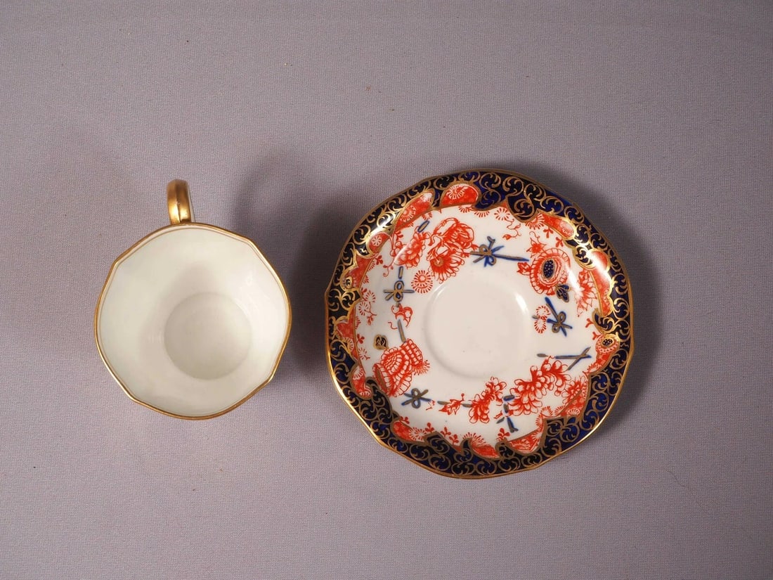 ROYAL CROWN DERBY Demitasse Coffee Espresso Cup Saucer 2649 England ANTIQUE - 3