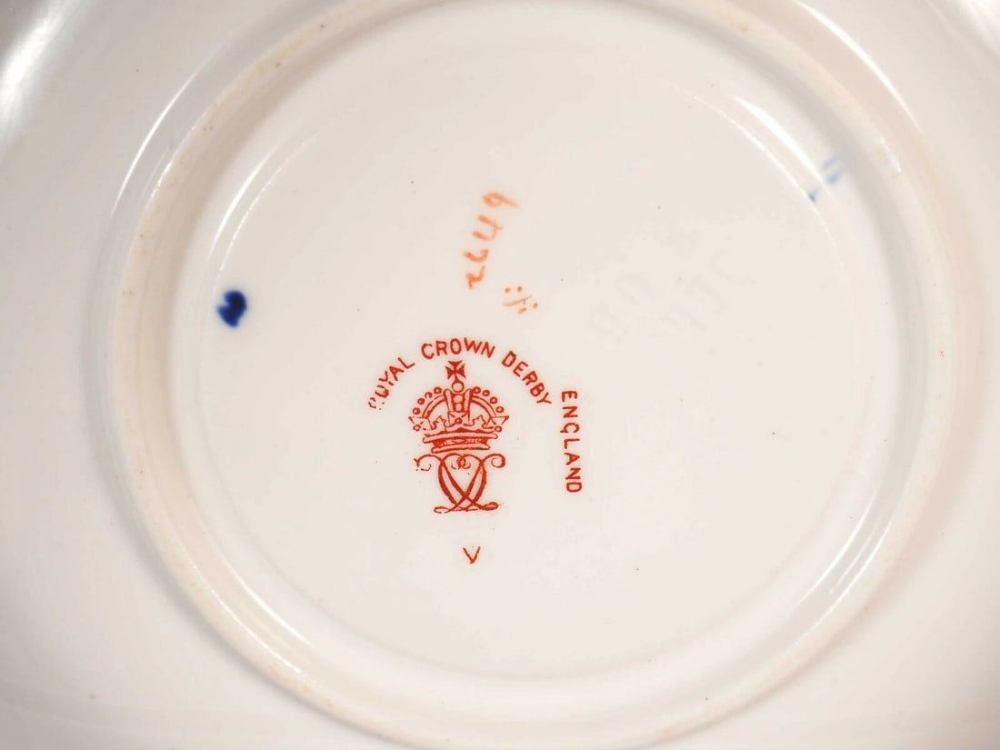 ROYAL CROWN DERBY Demitasse Coffee Espresso Cup Saucer 2649 England ANTIQUE - 5