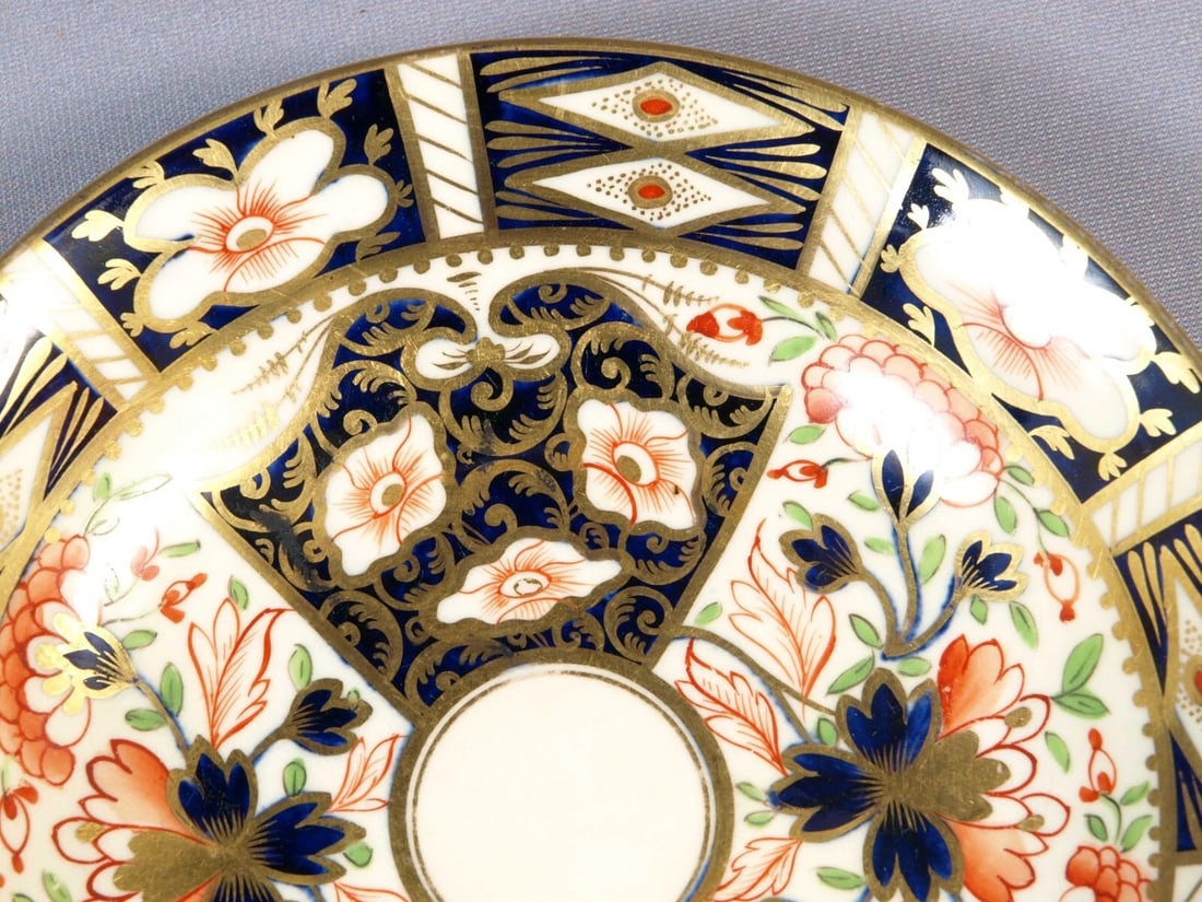 Bloor Derby Davenport Porcelain IMARI Duesbury 1800's Coffee Teacup Saucer - 4